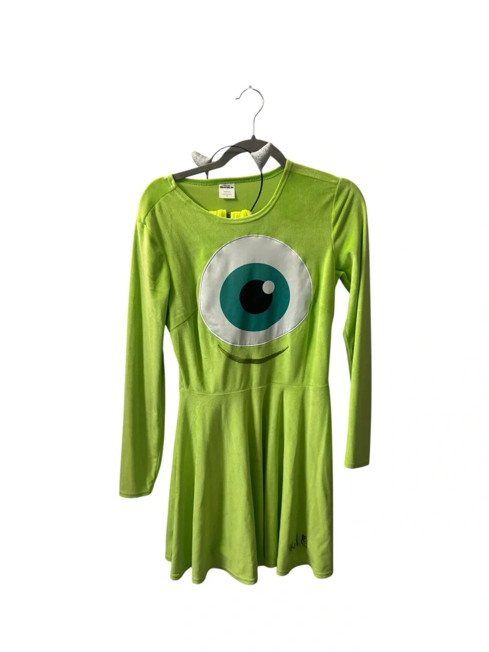 Disney | Dresses | Disney Lime Green Mike Wazowski Eye Skater Dress |  Poshmark
